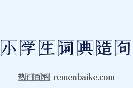 小学生词典造句是什么意思的图片